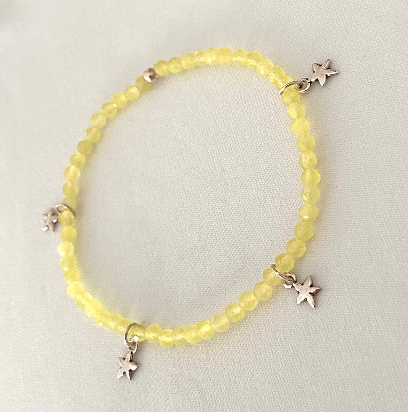 Bracciali & Braccialetti: Edelstein Armband Lemon Jade mit Silber – Nuovo e nell'imballaggio originale da Zuzwil SG venduto da Lemliskat 6