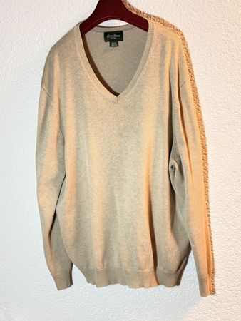 Eddie Bauer V-Neck Pullover Gr. XL (Baumwolle)