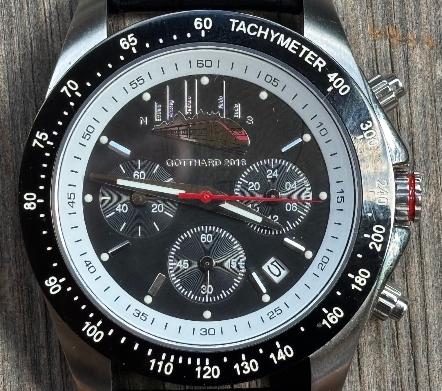 Uhren: neuwertiger Chronograph GOTTHARD 2016 – Gebraucht aus Lüchingen von Eeizo 6