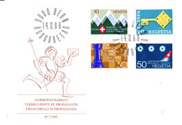 FDC 1968, Werbepostmarken