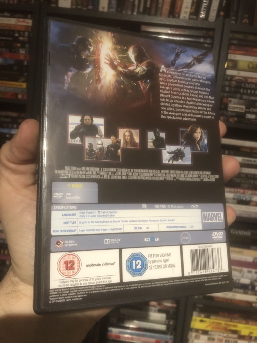 Tutti i DVDs: Captain America: Civil War - dvd – Usato da Lausanne venduto da fransadpop 1