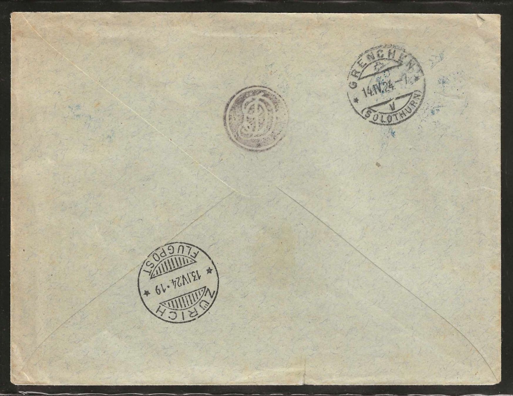Alle Briefmarken: 1924 : Flugpostbrief - Grenchen zürich mit Vignette – Gebraucht aus Gümligen von Geniusbuy 1