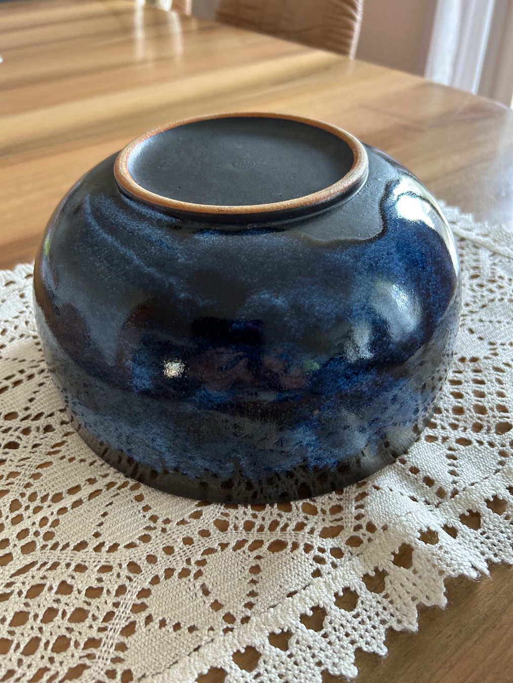 Ciotole: Kunsthandwerk Keramikschale, anthrazit/blautöne, 22cm – Usato da Boswil venduto da LuziaB01 4