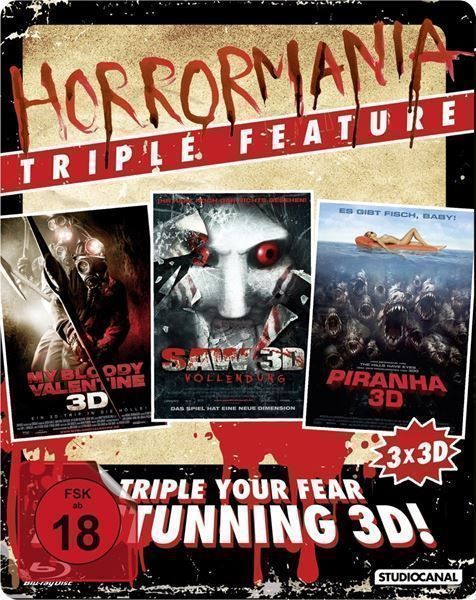 Tutti i DVDs: Horrormania Triple Feature [3D Blu-ray] – Nuovo e nell'imballaggio originale da Eschen venduto da 33shaggy33