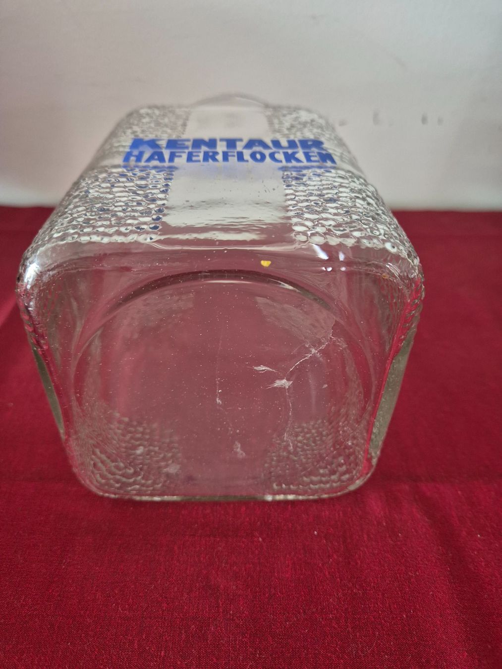Gläser: Vorratsdose aus Glas Kentaur Haferflocken – Gebraucht aus Oberdiessbach von Finland1977 3