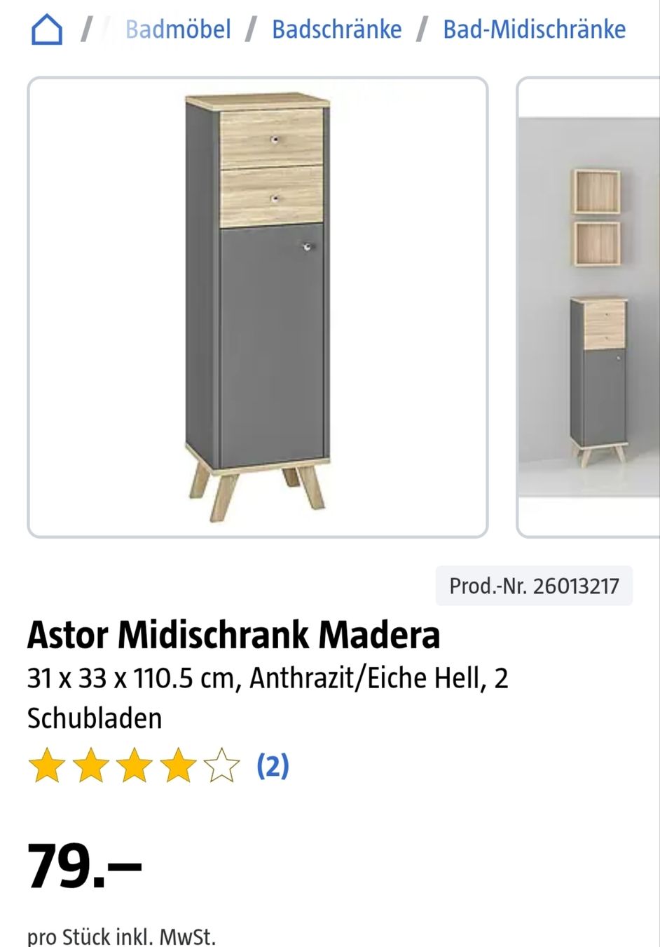 Installations & Meubles: Badezimmermöbel – D'occasion à Kleinwangen par Cane18corso 2