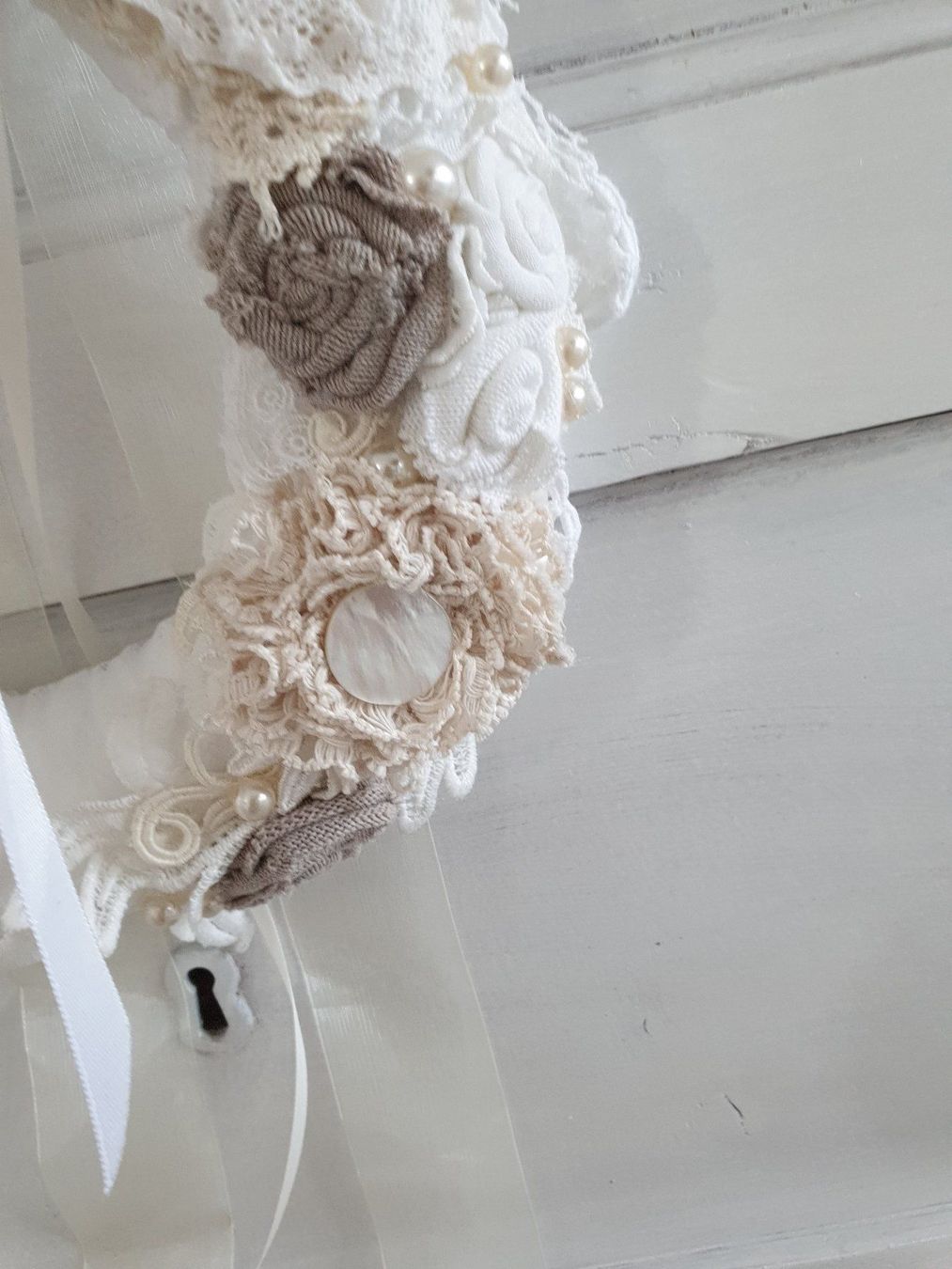 Alle Dekorationen: Geschenk Kranz Shabby Chic Dekokranz Muttertag Türkranz – Neu und originalverpackt aus Gossau ZH von Goes05 2