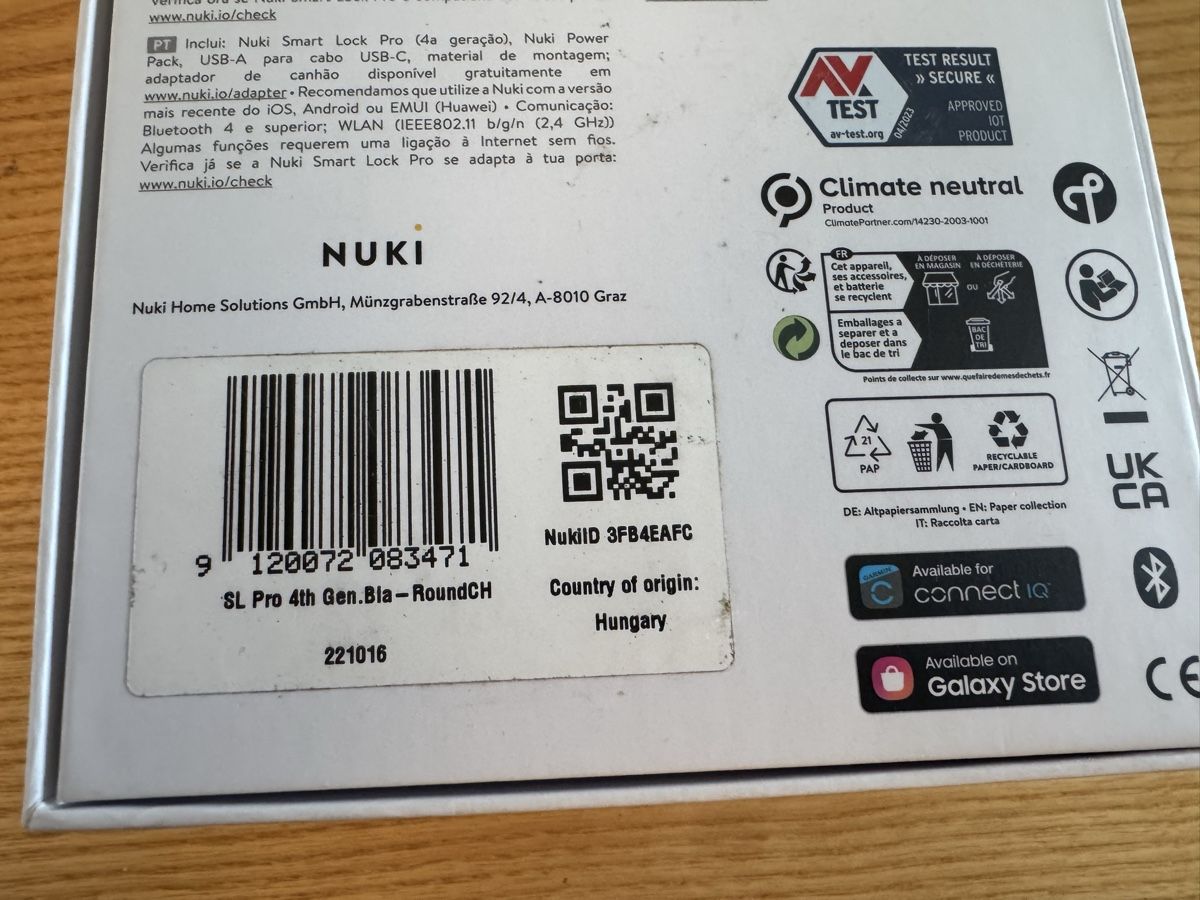 Nuki Schlösser: Nuki Smart Lock Pro 4. Gen RoundCH 221016 neu – Neu (gemäss Beschreibung) aus Merenschwand von Lorze 4