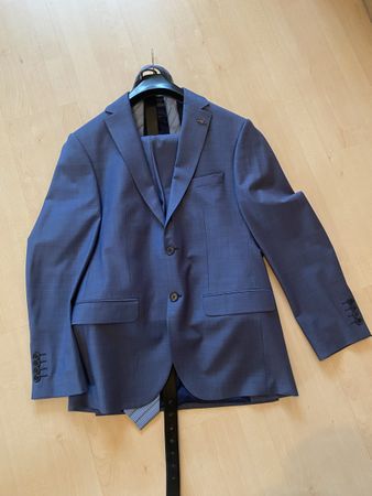 Alberto Biagio Herrenanzug, Gr. 48, Blau,