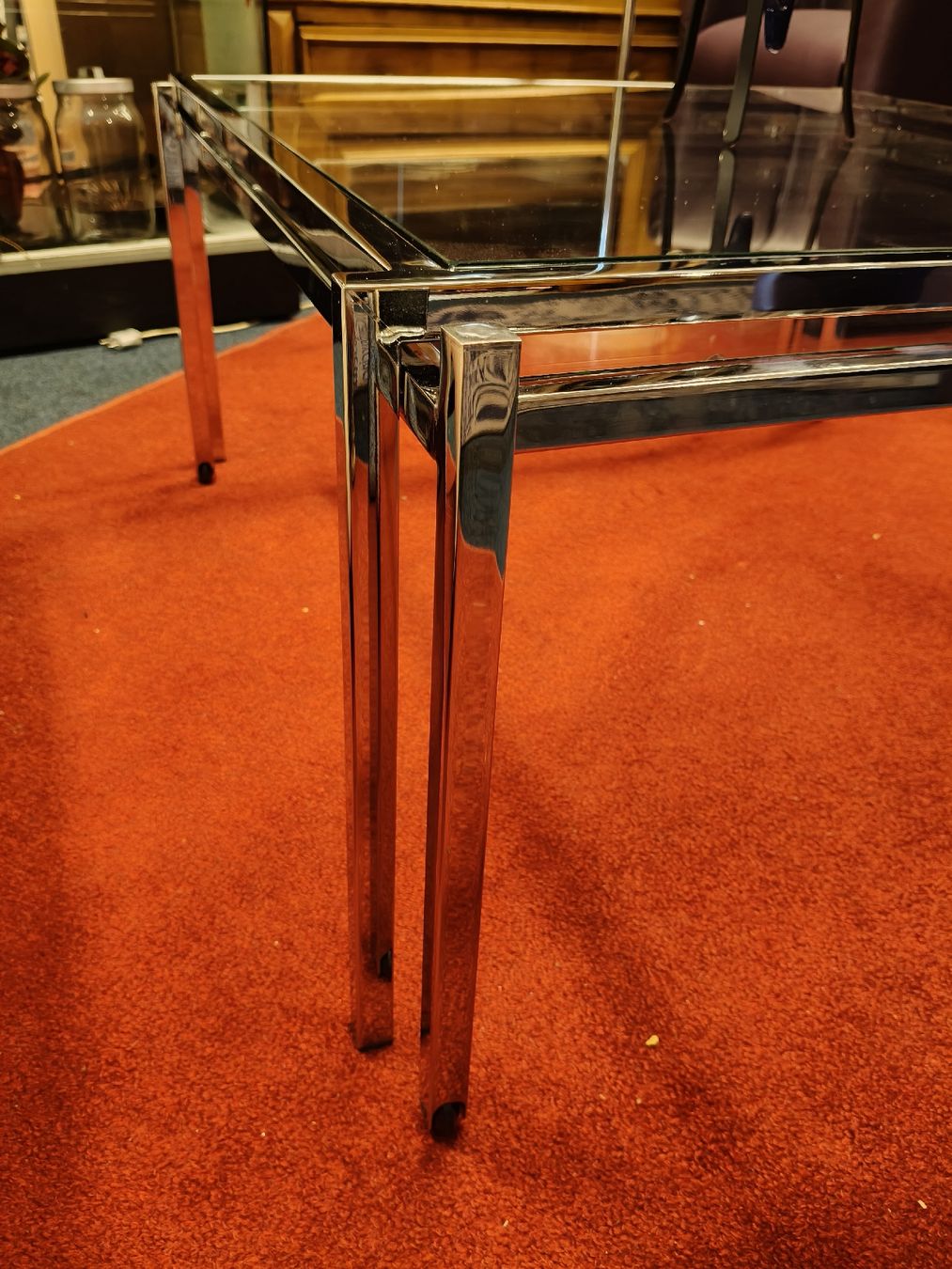 Tische: Couchtisch aus Chrom & Glas, 1960erv – Gebraucht aus Zwingen von inf_2blh 6