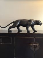 Scultura Pantera Nera in bronzo