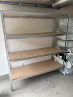 Regal Metall Holzplatten 4 Ebenen guter Zustand