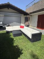 Gartenlounge Rattan (6-teilig)  sehr guter Zustand