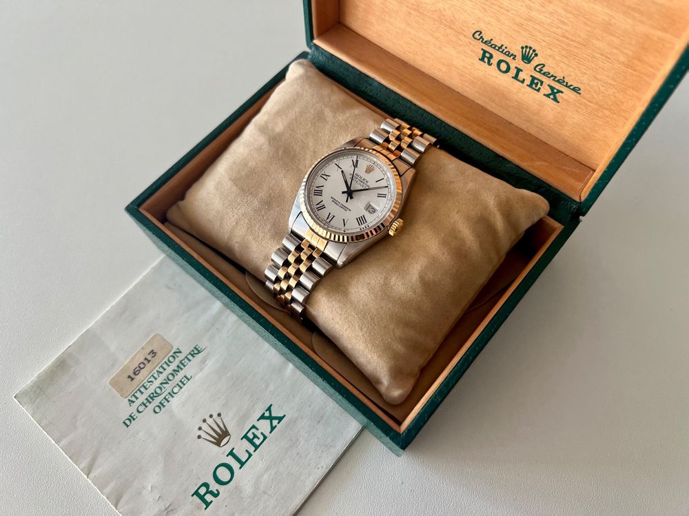 Rolex Orologi: ROLEX Datejust 36, 16013, Automatic, Steel-Gold, Box&papers – Usato da Le Mont-sur-Lausanne venduto da LycaGallery 8