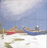 Serviette 2 boote (d149) 2Stk.