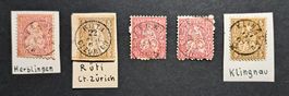 Lot Sitzende Helvetia mit Vollstempel
