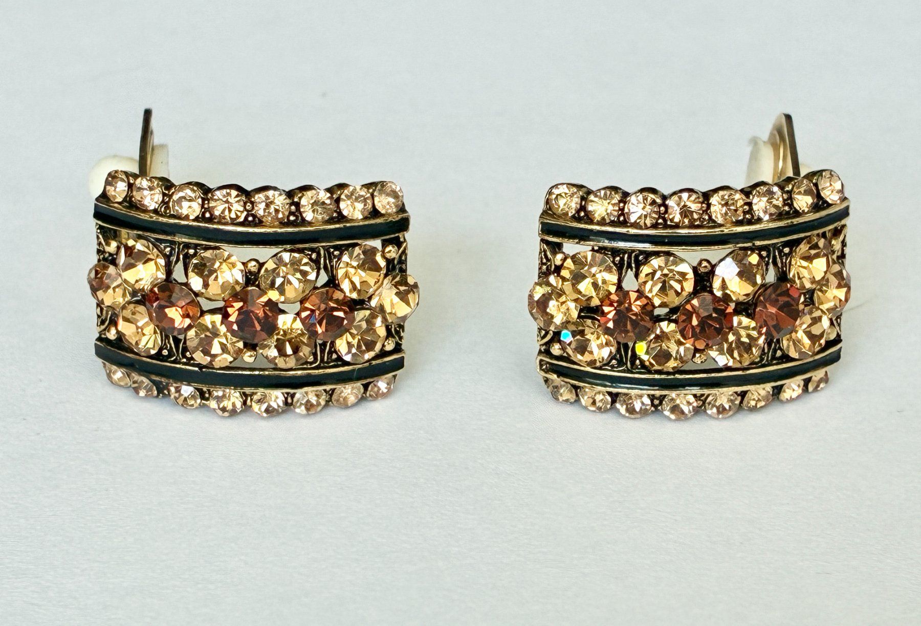 Orecchini pendenti & Orecchini a lobo: Vintage Ohrclips Modeschmuck in Box – Usato da Kloten venduto da Nephty 2