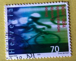 Nr.989 GESTEMPELT Radfahrer 2000   Siehe Original Fotos.  ﻿