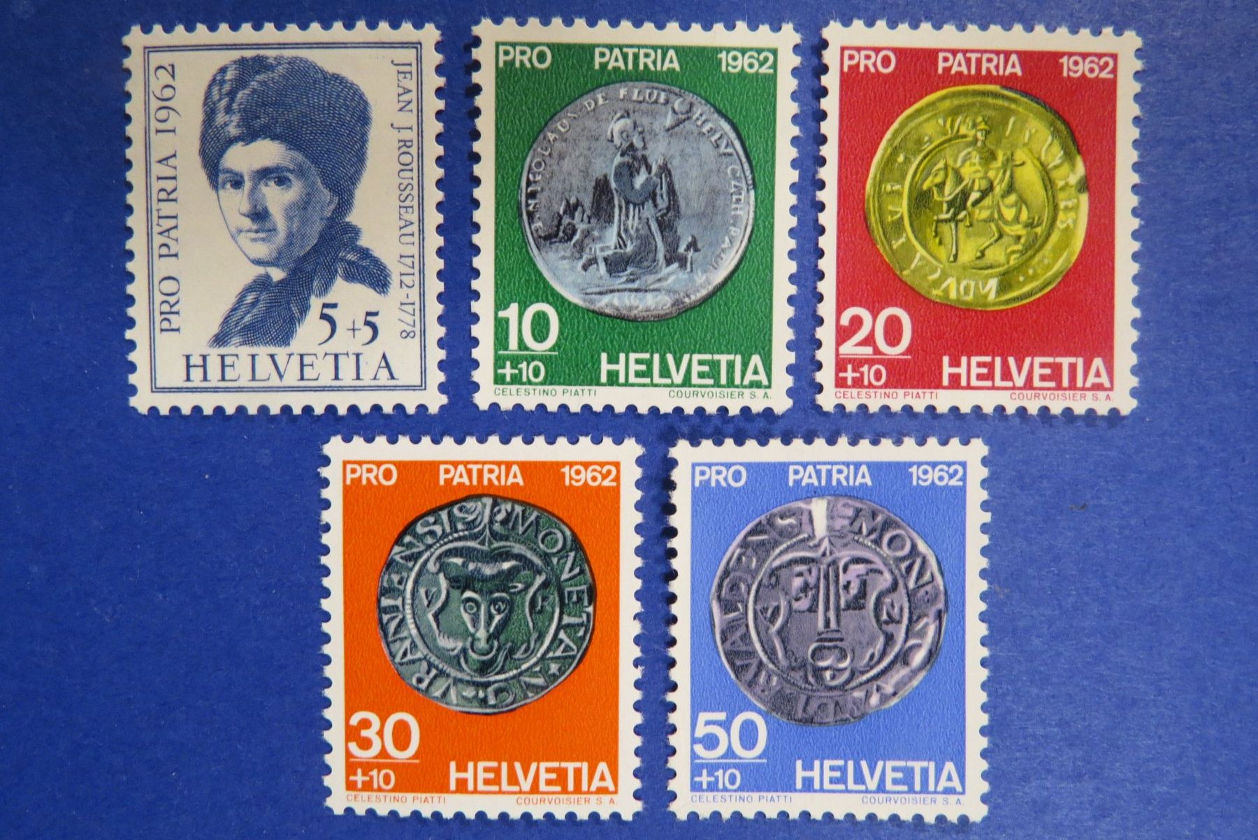 Alle Briefmarken: Serie Pro Patria 1962 postfrisch ** – Neu (gemäss Beschreibung) aus Brunnen von Kumari
