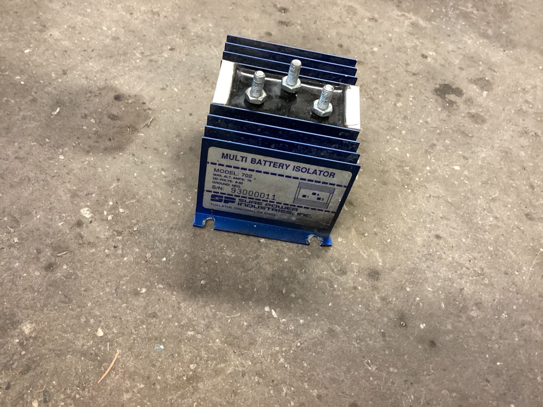 Alimentazione elettrica: Multi Batterie Isolator , laderstromverteiler 6- 50v , 70a – Usato da Marbach SG venduto da Mlippi 2