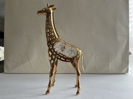 Gold Kristall Figur Giraffe