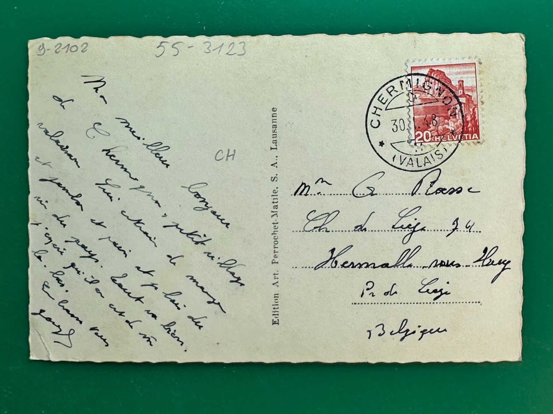 Cartoline postali: Chermignon – Usato da Steg VS venduto da _vinci_ 1