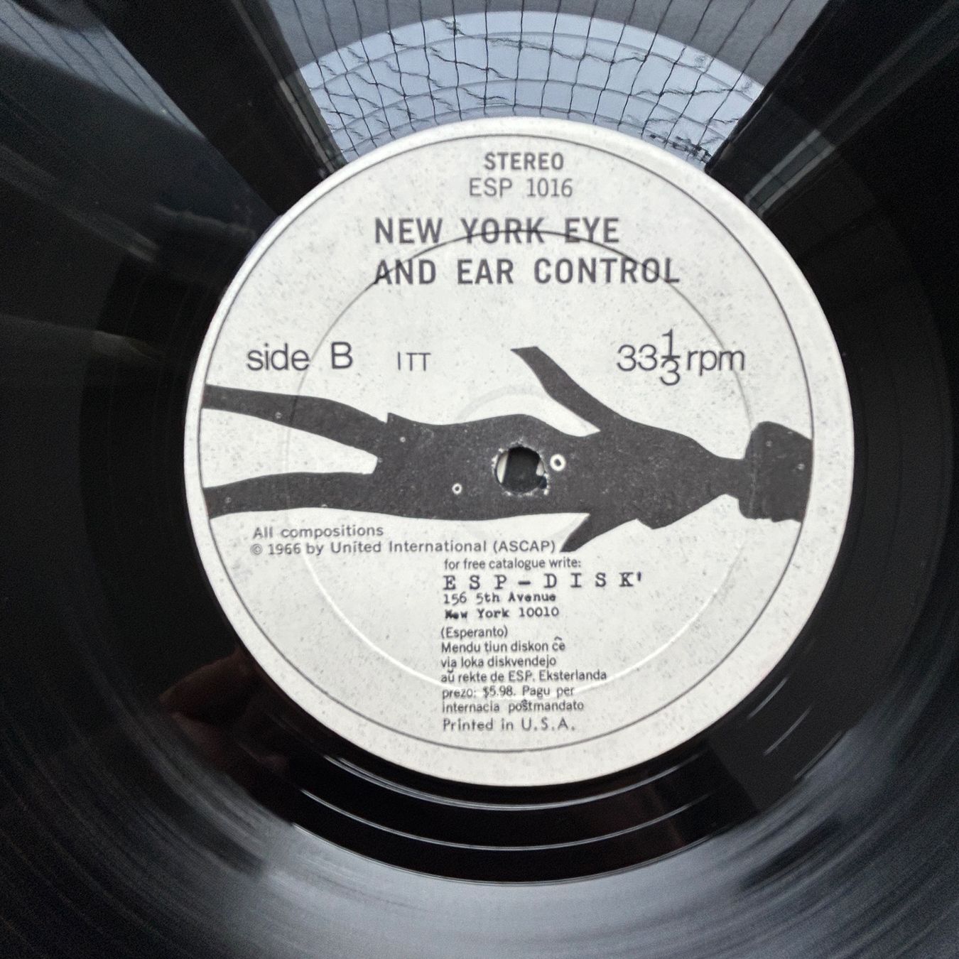 Dischi in vinile: Albert Ayler    New York Eye and Ear Control ESP LP – Usato da Lausanne venduto da Pask1 3