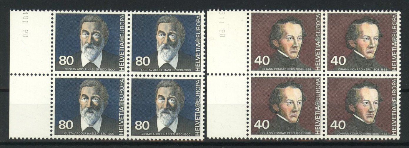 Tutti i francobolli: 1980, Europa, Viererblöcke ** – Nuovo (secondo la descrizione) da Willisau venduto da Vollstempel