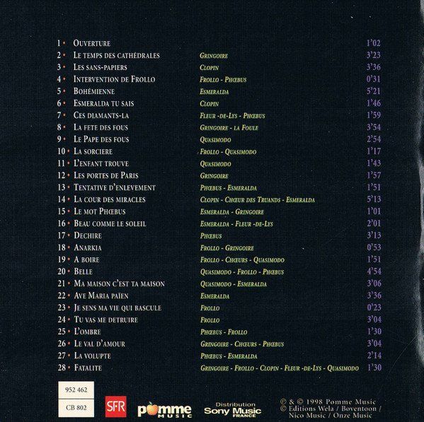 CD: set 2CD's + booklet - Notre Dame de Paris – Usato da Unterbch venduto da uqliv 4