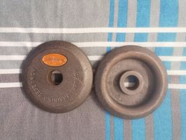 Hantelscheibe Hantel 1 Paar a 2,5 kg  Ø ca 31mm/15cm