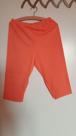 Leggins 3/4 Dunkelrosa/Orange S, Tricot Baumwolle/Lycra