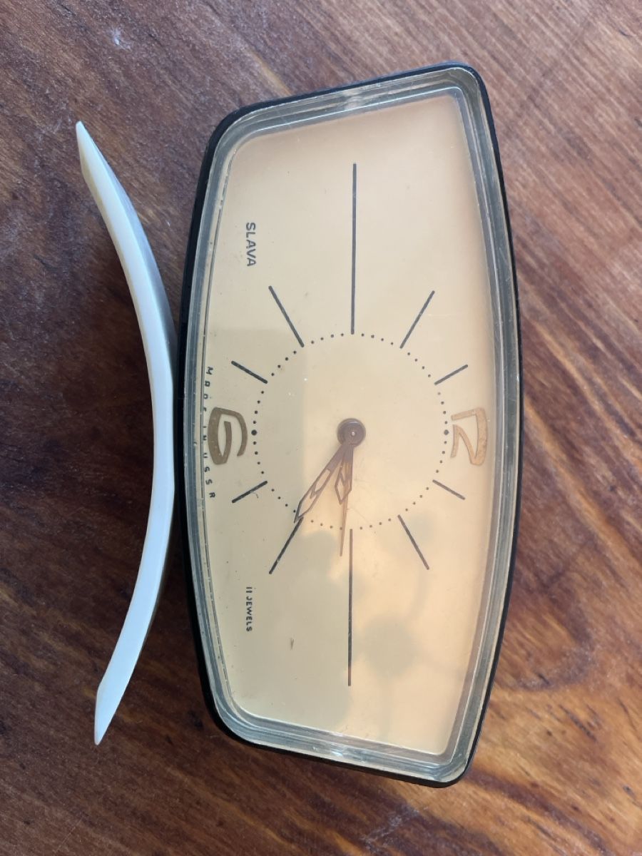 Orologi da terra & Orologi da parete: Vintage SLAVA BWind Up Clock, Made in USSR – Difettoso da Colombier NE venduto da andpsykz3 1