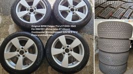 BMW E60 xDrive 7.5x17" Felgen, neue WinterContact 225/50R17