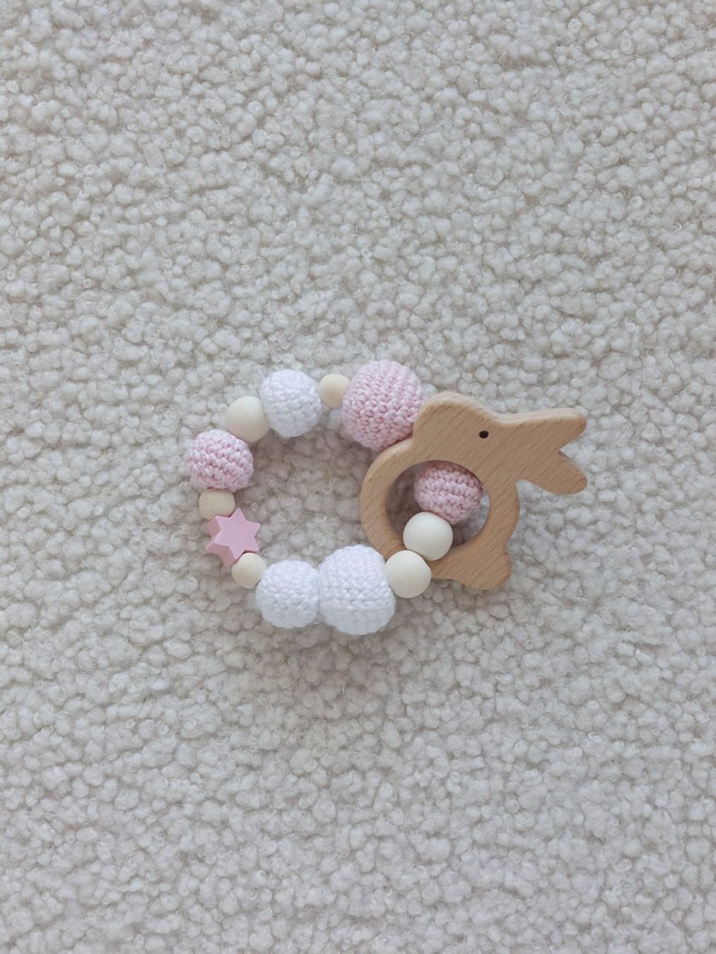 Giocattoli: Kinderwagenkette / Greifling / Beissring Hase – Nuovo e nell'imballaggio originale da Bleienbach venduto da babyhandgemachts 3