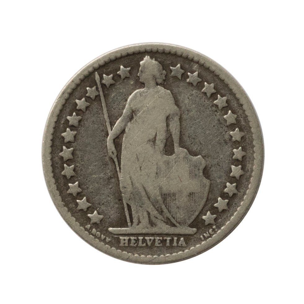 Tutti le monete: 1/2 Franken 1901 Silber – Usato da Rotkreuz venduto da Swiss-Coins 1