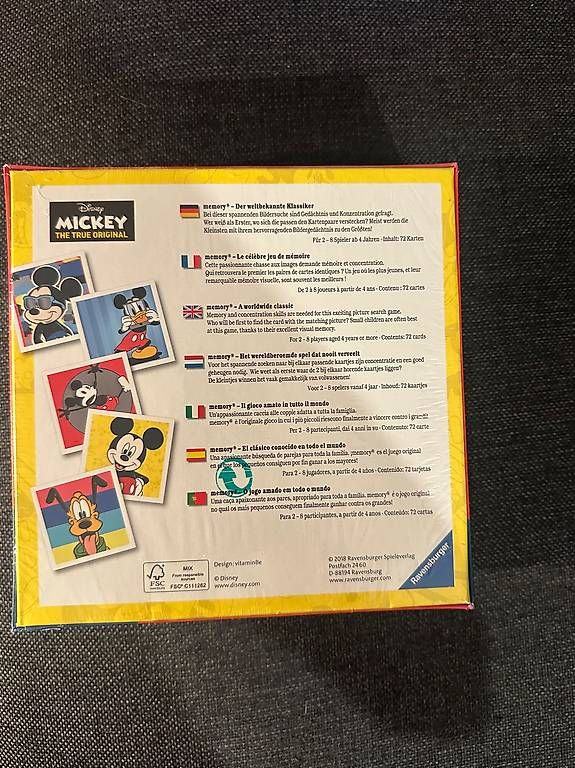 Ravensburger Giochi: Memory Mickey Mouse, 90 Years of Magic – Nuovo e nell'imballaggio originale da Zürich venduto da Faetze0 1