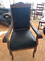 Fauteuil vintage en bois massif