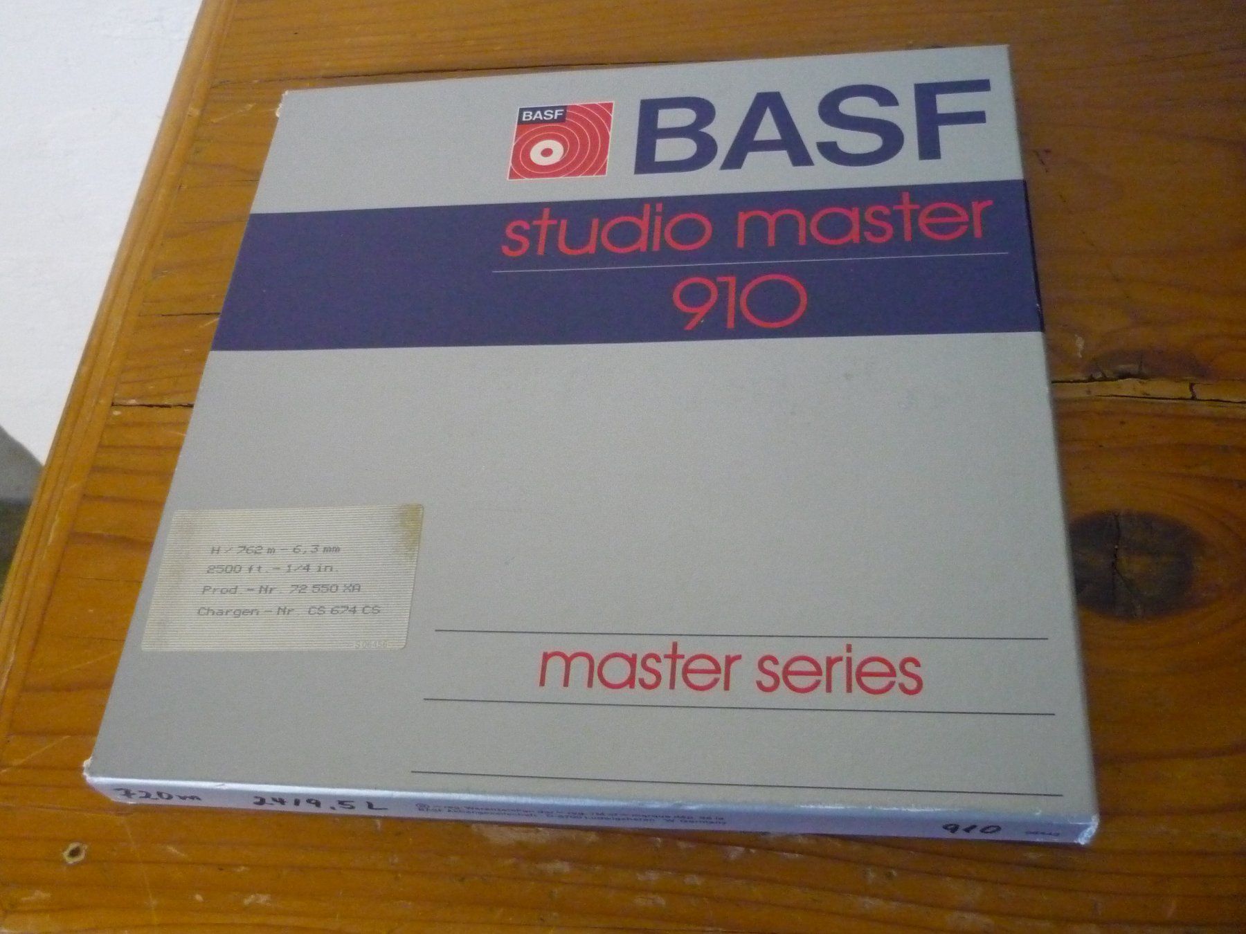 Basf Bandmaschinen: BASF Studiomaster 910  Aluspule ohne Band silber – Gebraucht aus Beringen von Flatretriever