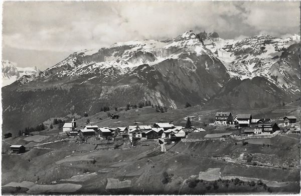 Ansichtskarten: Feldis i./D. Generalansicht mit Ringelspitze – Gebraucht aus Olten von clotaldi