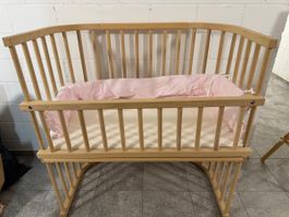 Baby-Beistellbett inkl Matratze für NUR CHF 15.00