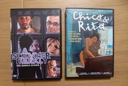 2x DVD Trickfilme Erwachsene A scanner darkly Chico & Rita