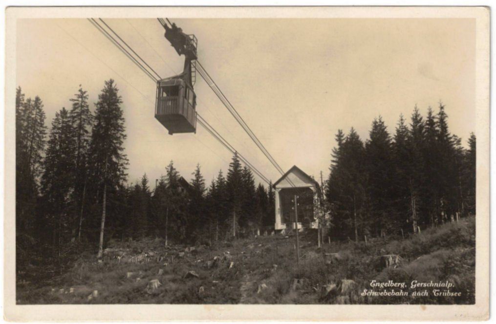Ansichtskarten: Engelberg - Luftseilbahn Gerschnialp--Trübsee – Gebraucht aus Binningen von Mountainrider