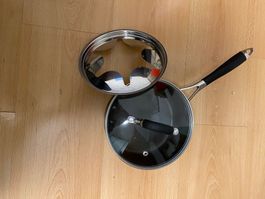 Fondue chinoise Pfanne  mit Deckel 18 cm Durchmesser