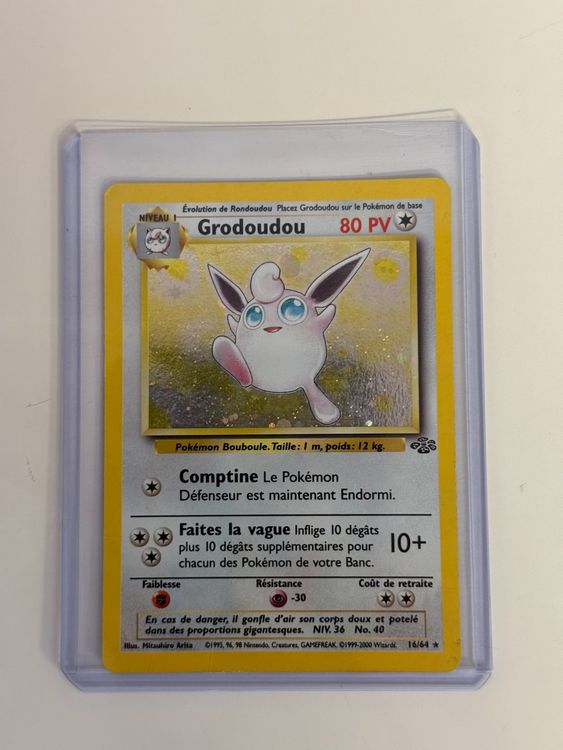 Cartoline: Carte Pokémon Grodoudou 1ère édition Wizards! – Usato da Bursins venduto da Panda_19