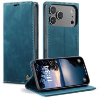 iPhone 17 Pro  - étui à rabat portefeuille antichoc Bleu