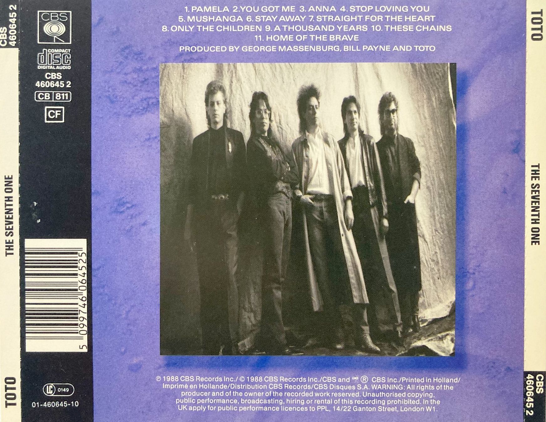 CDs: TOTO - THE SEVENTH ONE – D'occasion à Bottens par hotter-than-hell 1