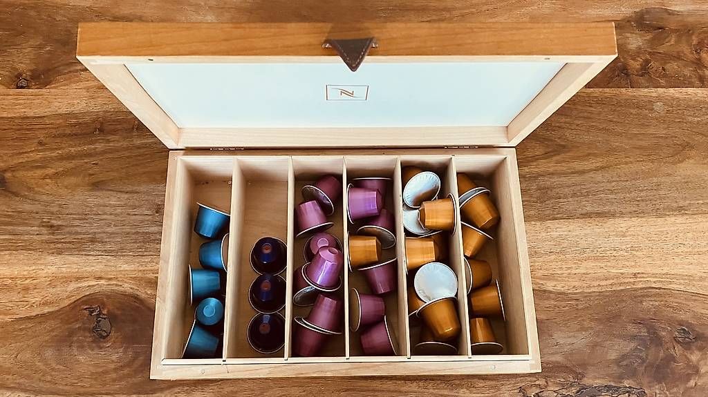 Contenitori & Simili: Original Nespresso Box Holz – Usato da Zürich venduto da Broesel_brunki