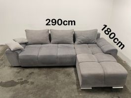 Ecksofa in Grau