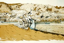 ERNST GEORG RÜEGG (Swiss, 1883-1948): Pflug auf Feld, 1930