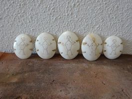 Ethno Knöpfe Muschelschale / Nagaland